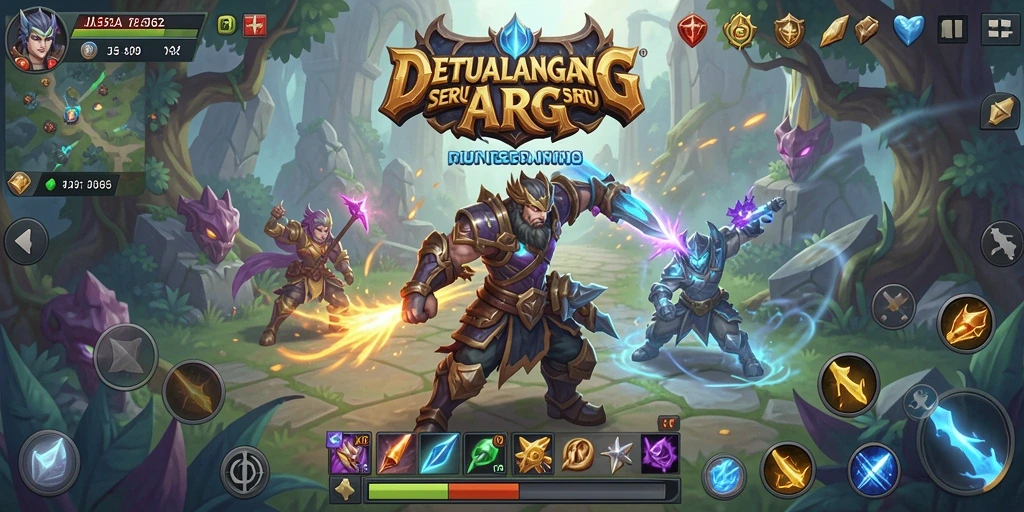 Tampilan gameplay menegangkan dalam dunia ARPG JJ62.