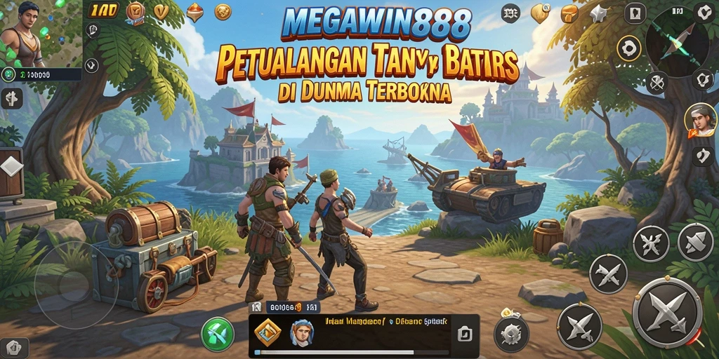 Tampilan gameplay MEGAWIN888 yang memukau di dunia terbuka.