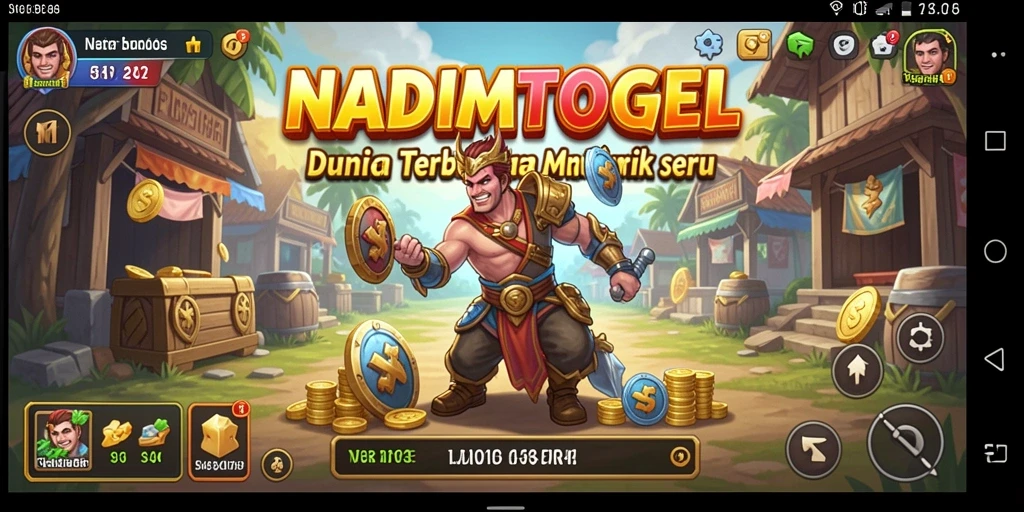 Screenshot gameplay NADIMTOGEL menampilkan dunia terbuka yang kaya dan penuh petualangan.
