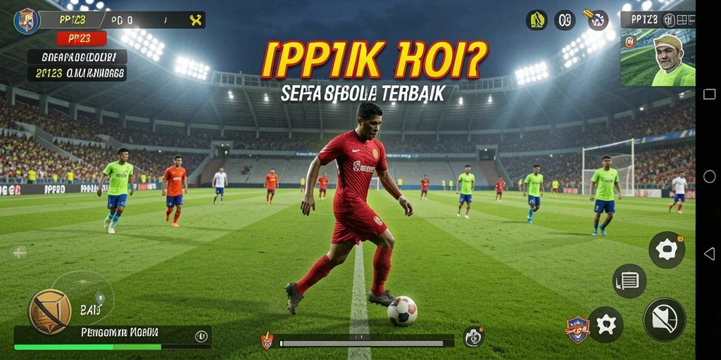 Gameplay PP123 yang mendebarkan dalam pertandingan sepak bola.