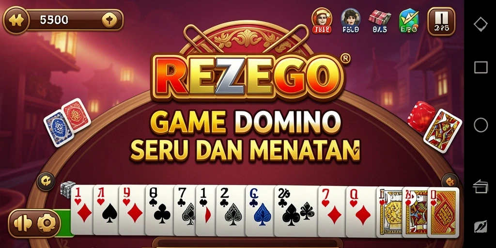 Tampilan gameplay seru dari REZEGO, dominasi permainan Domino.