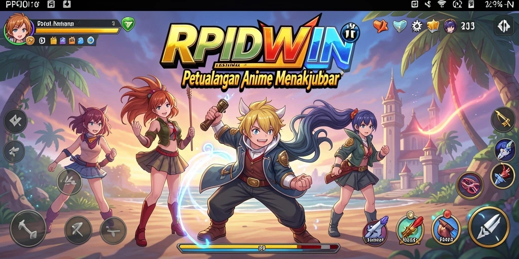 Tampilan gameplay RPIDWIN yang dinamis dan menarik.
