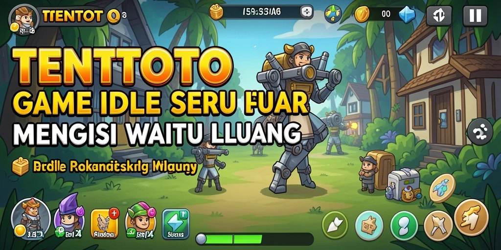 Tampilan gameplay menyenangkan dari TENTOTO yang santai.